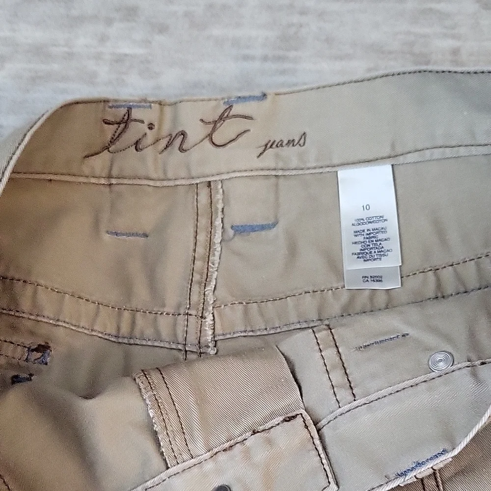 Tan Women's Capris - Picture 2 of 5